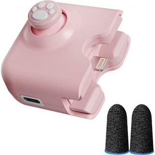 IFYOO YAO L1 Pro 모바일 게임 컨트롤러 폰용 조이스틱iOS 13.4 이상 펍지 모바일용 게이밍 게임패드 콜 오브 듀티 모바일CODM 와일드 리프트 겐신 임팩트 2p, Pink, 2개, Pink