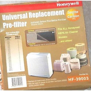 Honeywell 舊款 HEPA 空氣清淨機濾網 HF-39003 沸石活性碳濾網, 1個