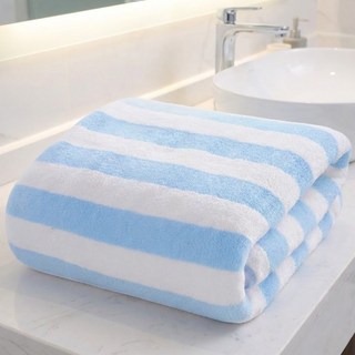 프렌티 극세사 비치타올 비치타월 대형 타올 70 X 140 cm, 블루, 1개