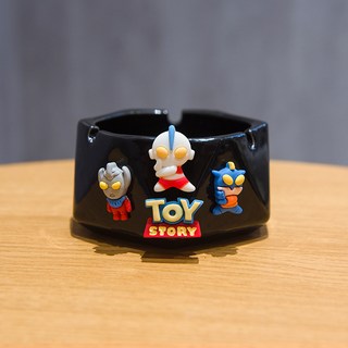 卡通造型菸灰缸, 黑色 凹凸曼 煙灰缸, 1個