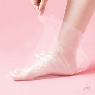 100매입 일회용 위생 비닐양말 비닐덧신 풋케어 발 보습 커버