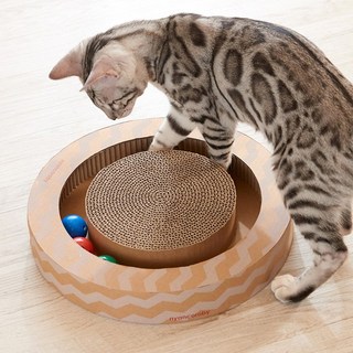 가리가리 플레이서클 고양이 장난감, 혼합 색상, 1개