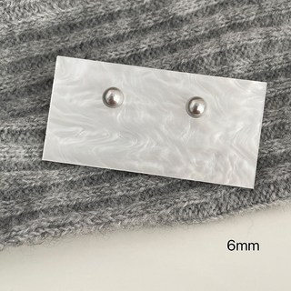 珍珠耳釘女定製白色大珍珠氣質銀針耳飾珍珠百搭耳環高級感