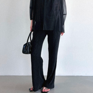 디바이브 여성 플리츠 슬림 밴딩 플리팬츠 시원한 여름 냉감 사계절 주름 바지