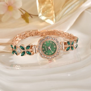 新款奢華韓版氣質手鍊錶 全數字彩鑽簡約女錶