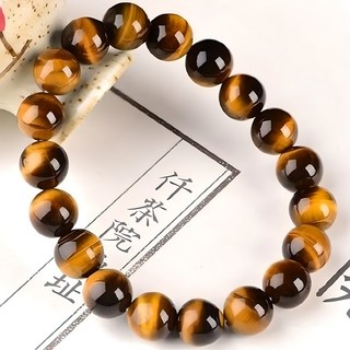 Buddhabest 幸運虎眼石許願念珠手鍊 10mm + 收納盒套組, 混合顏色