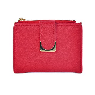 臺灣出貨 新款卡包荔枝紋小錢包女士皮夾短款拉鏈時尚小零錢包簡約時尚卡包 TR6N