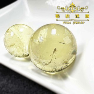 藝釩珠寶 黃水晶球 39&45mm 水晶配件擺飾 家居擺件 能量水晶 招財, 圓39mm