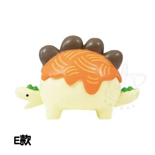 Qualia 轉蛋 扭蛋 飯料理劍龍 劍龍 料理 恐龍 公仔 模型 全5款, 1個, E款/肉醬麵劍龍2H033