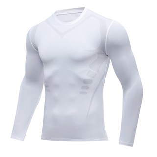 남자 스포츠 이너웨어 컴프레션 언더레이어 스포츠 긴팔 상의