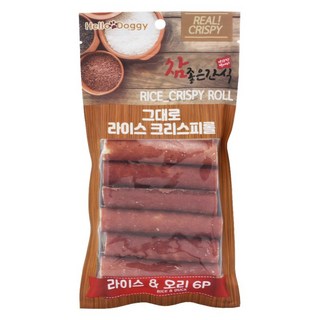 헬로도기 참좋은간식 그대로 라이스 크리스피롤 오리 6개입, 60g, 1개