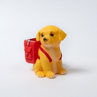 star starred 비글 강아지 펜홀더 귀여운 데스크 테리어 문구 소품 만능 펜꽂이, 1개, 레드