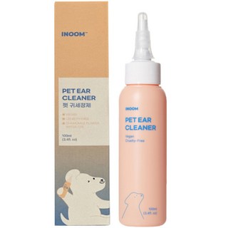 이눔 꽃수 73% 귀냄새 & 이물질제거 저자극 강아지 귀세정제, 1개, 100ml