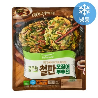 풀무원 철판 오징어부추전, 300g, 3개