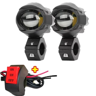 트럭용 LED 오토바이 스포트라이트 헤드라이트 12V/24V 안개등 방향지시등 DRL 오프로드 보조등, 03 007-B 2pcs Spotlight