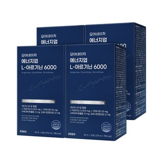 모어네이처 L 아르기닌 고농축 6000mg 에너지드링크 15포 샤인머스켓맛 타우린 엘 아르지닌 헬스 운동 부스터 카르니틴 오르니틴, 270ml, 4개