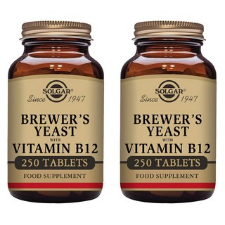 SOLGAR 啤酒酵母維他命B12錠, 250顆, 2罐