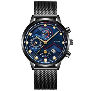 全自動機械錶 男士超薄概念鋼帶 日曆防水夜光手錶