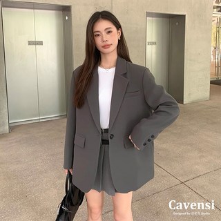 【Cavensi】極簡高級西外 加大85KG 上班族必收墊肩西裝外套 西裝 外套 西裝外套女 小外套 大尺碼外套 28T