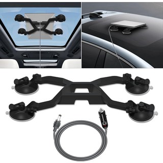 스타링크 미니 마운트 조절 가능한 흡입 컵 차량 충전 케이블 장착 키트블랙, White