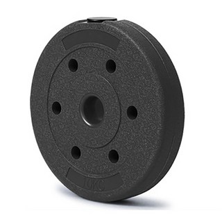 多孔槓片 舉重訓練啞鈴片 重量訓練槓鈴片 家用健身器材, 黑, 1個, 10kg