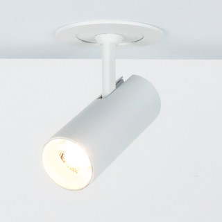 LED 원형 스포트 핀조명 COB 10W 75mm 반매입, 원형 스포트 10W (전구색), 1개