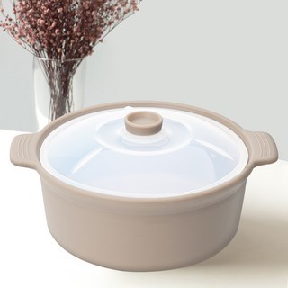 비비또 전자레인지용 실리콘 계란찜기 대 1200ml, 웜그레이, 1개