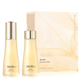 숨37도 시크릿 에센스 미스트 + 리필, 60ml, 2개