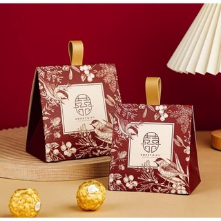 手提喜米禮盒 婚禮小物 喝茶回禮小物, 1個, 北歐風-喜鵲報喜,超商限重5公斤，超過請選宅配