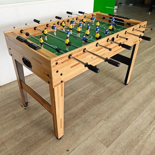 標準足球桌成人桌上足球臺兒童八桿足球機雙人對戰益智休閒遊戲臺 桌上足球 桌遊, 1個, 木紋款足球桌