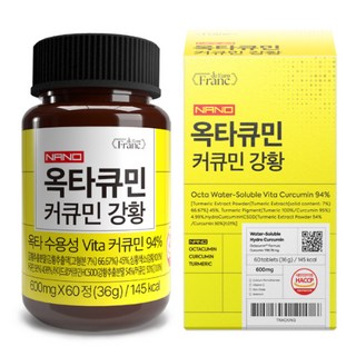나노 옥타큐민 수용성 커큐민 94% 강황, 1개, 60정