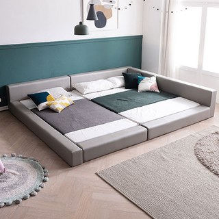 [삼익가구]데니 밸런스 패밀리 침대 Q+SS(매트제외), 그레이