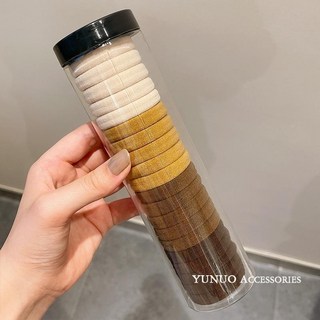 皮筋女扎頭繩橡皮筋髮圈加粗高彈力耐用學生黑色發繩皮套成人頭飾