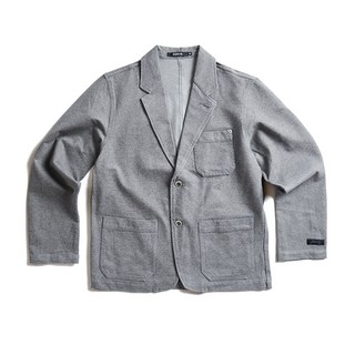 EDWIN 男款 灰色 針織休閒西裝外套