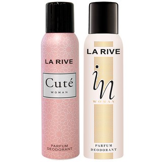 [공식수입] 라리브 베스트 여성 퍼퓸 데오드란트 2종 (큐트+인우먼), 2개, 150ml