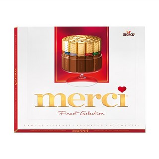 merci 綜合精選巧克力禮盒 紅款, 1盒, 250g