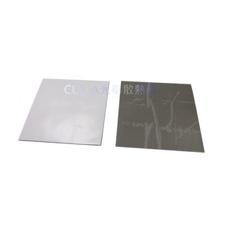 CUMA 光華散熱 TG-A20KX 高性能導熱矽膠片 100x100mm 單面背膠 導熱係數2W/mK 1mm, 1個, 100x100x1mm