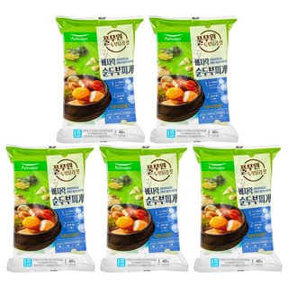 풀무원 바지락순두부2인분, 5개, 602g