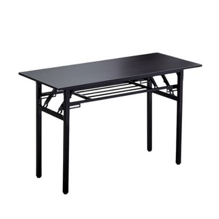 免安裝折疊桌 收納摺疊桌 書桌 辦公桌 餐桌 會議桌 長桌 戶外桌, 單層-胡桃黑