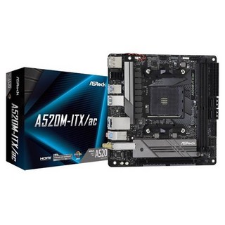 ASRock 華擎 Ryzen 3000/4000系列主機板, A520Mini-ITX