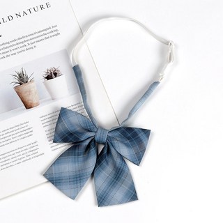 【砂糖夢境】JK領結小物日系軟妹正統學生少女學院風格子蝴蝶結水手服領花免打, 鯨嶼【領結】, 1個