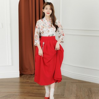 생활한복에 생활한복을 더한 덧치마 스커트 빅사이즈 허리치마 퓨전의상