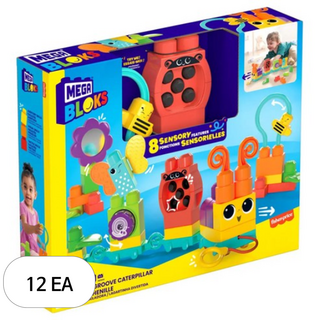 메가블럭 오감발달 애벌레와 친구들, 혼합색상, 12개