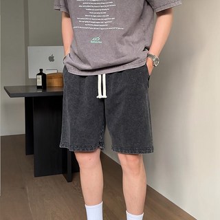 치트키 비헤이 스노우 워싱 피그먼트 반바지