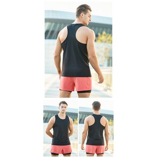 林柏 速乾透氣健身運動背心 吊嘎 男背心 挖背款 (S-2XL) 共3色