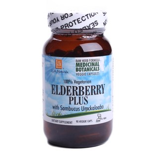 L.A. Naturals 接骨木加素食帽, 90顆, 1罐