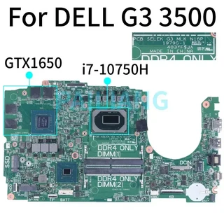 19795-1 DELL G3 3500 노트북 마더보드 028HKV 0HW9CF 0HN4GN 0H1G65 메인보드 I5 I7 10th N18P GTX1650/16, 03 i7-10750H GTX1650