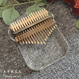 老羊樂器店 17音 水晶拇指琴 卡林巴琴 初學樂器, 1個, 吐司