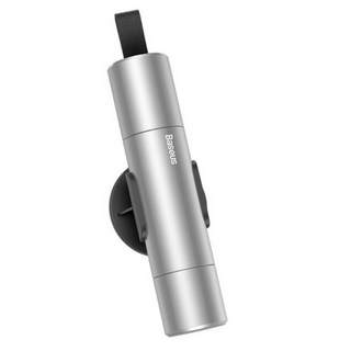 倍思 利器安全鐵鎚 緊急逃生 水下破窗 割斷安全帶 鋁合金 車窗擊破, 銀色, 1個