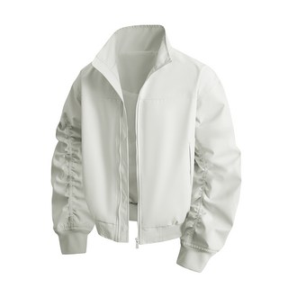 春秋季男士休閒立領夾克 美式潮牌防風外套